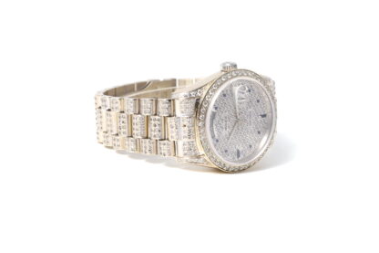 Rolex Day-Date 18239 White Gold 1997 With Full Diamond Set 36mm Men’s Watch