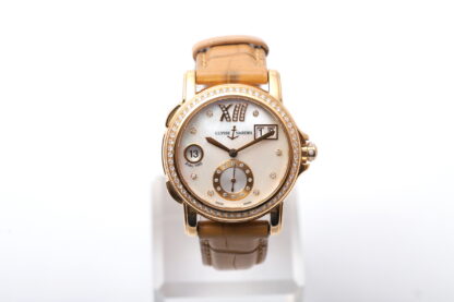 Ulysse Nardin Dual Time 246-22 Big-Date 18ct MOP/Diamond Dial 37mm Women’s Watch - Image 3