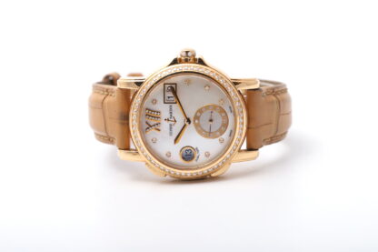 Ulysse Nardin Dual Time 246-22 Big-Date 18ct MOP/Diamond Dial 37mm Women’s Watch - Image 8