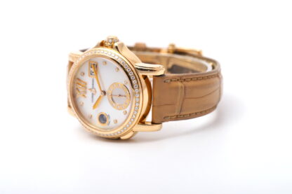 Ulysse Nardin Dual Time 246-22 Big-Date 18ct MOP/Diamond Dial 37mm Women’s Watch - Image 9