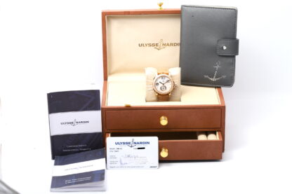 Ulysse Nardin Dual Time 246-22 Big-Date 18ct MOP/Diamond Dial 37mm Women’s Watch - Image 2