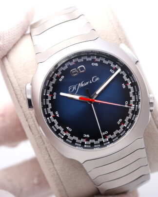 H Moser & Cie Streamliner Flyback Chronograph 42mm 6902-1201 Blue Men’s Watch