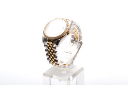 Rolex Datejust 36mm White Dial 116233 Bimetal Diamond Bezel Jubilee Unisex Watch - Image 4