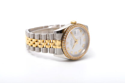 Rolex Datejust 36mm White Dial 116233 Bimetal Diamond Bezel Jubilee Unisex Watch - Image 8