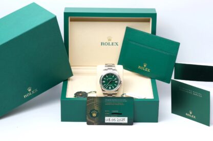 Rolex Oyster Perpetual 124300 41mm Mint Green Dial UNWORN 2025 Men's Watch