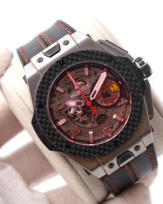 Hublot Big Bang Ferrari 401.NQ.0123.VR 45mm Titanium Skeletonized Men's Watch