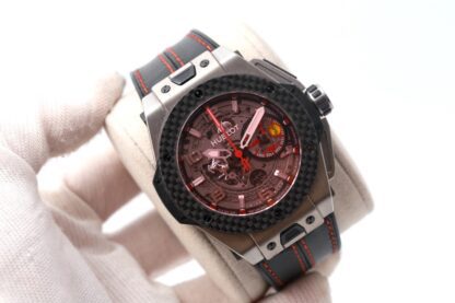 Hublot Big Bang Ferrari 401.NQ.0123.VR 45mm Titanium Skeletonized Men's Watch