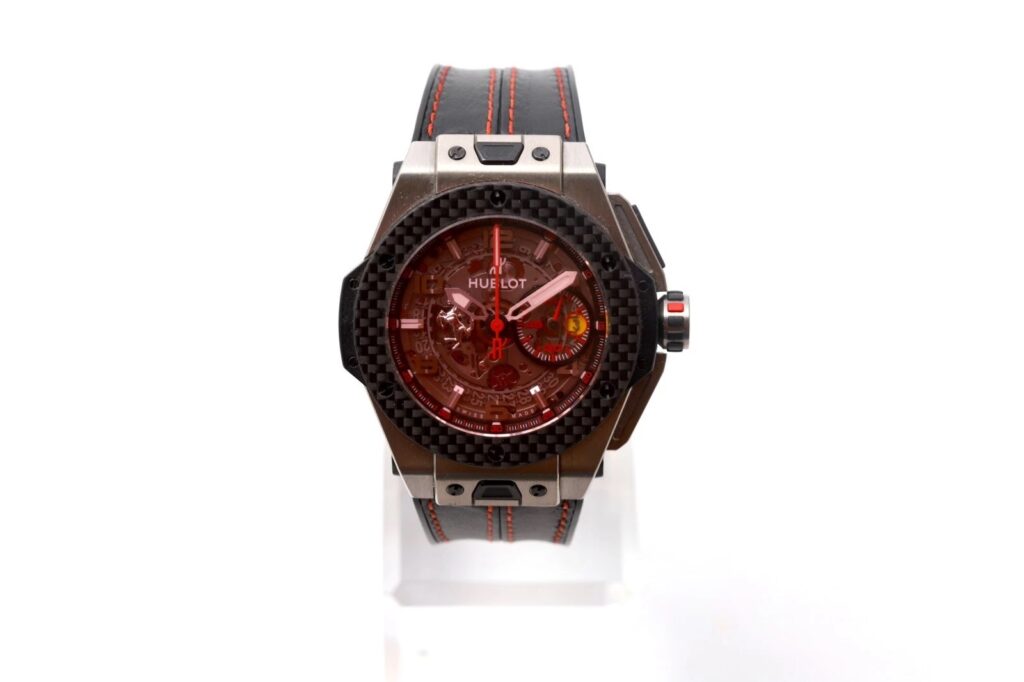 Hublot Big Bang Ferrari 401.NQ.0123.VR 45mm Titanium Skeletonized Men's Watch