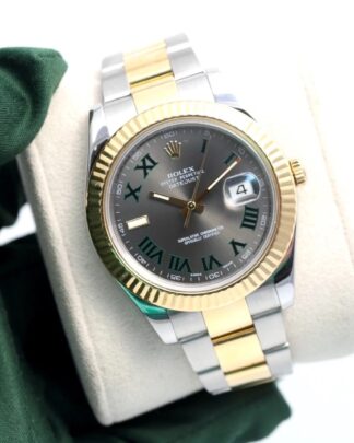 Rolex Datejust II 'Wimbledon' 41mm Steel & Gold Oyster 116333 Men's Watch