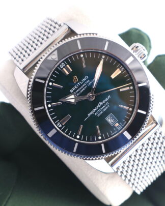 Breitling Superocean Heritage II Green AB2020 46 mm Stainless Steel Men's Watch