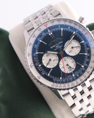 Breitling B01 Navitimer Chronograph 46 mm Blue Dial Stainless Steel Men's Watch