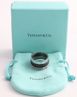 Tiffany&Co Paloma Picasso Stainless Steel & Titanium Caliper Size T (60) Ring