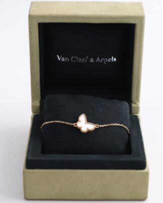 Van Cleef & Arpels Sweet Alhambra VCARF69000 18ct Gold Butterfly Women's Bracelet