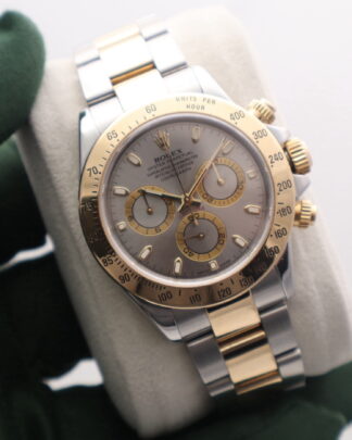 Rolex Cosmograph Daytona 116523 Grey Dial Steel & Gold 40 mm Men's Watch