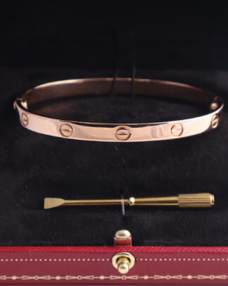 Cartier Love Bangle 18 ct Rose Gold Size 20