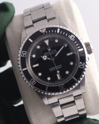 Rolex Submariner Non-Date 5513 Stainless Steel 40mm Black Dial 1982 Men's Watch