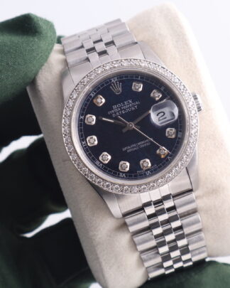 Rolex Datejust 36 mm Jubilee Blue Diamond Dial 16234 Men's Watch