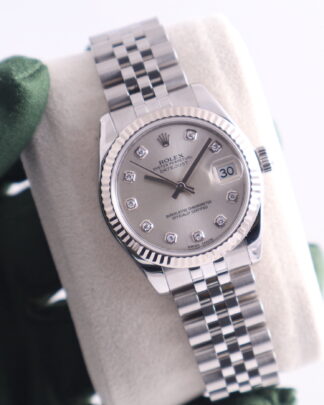 Rolex Datejust Diamond Dial 31 mm Jubilee 178274 Steel Women's Watch