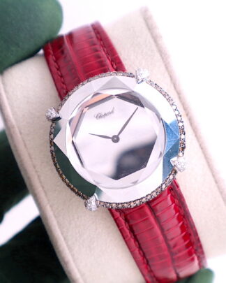Chopard Golden Diamonds 18k White Gold 33mm Quartz Women's Watch