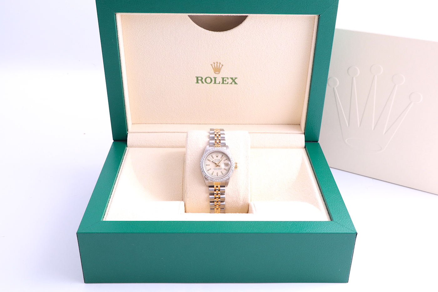 Rolex Datejust 26mm 69173 Bimetal Jubilee Dial Diamond Bezel Women's Watch - Image 2