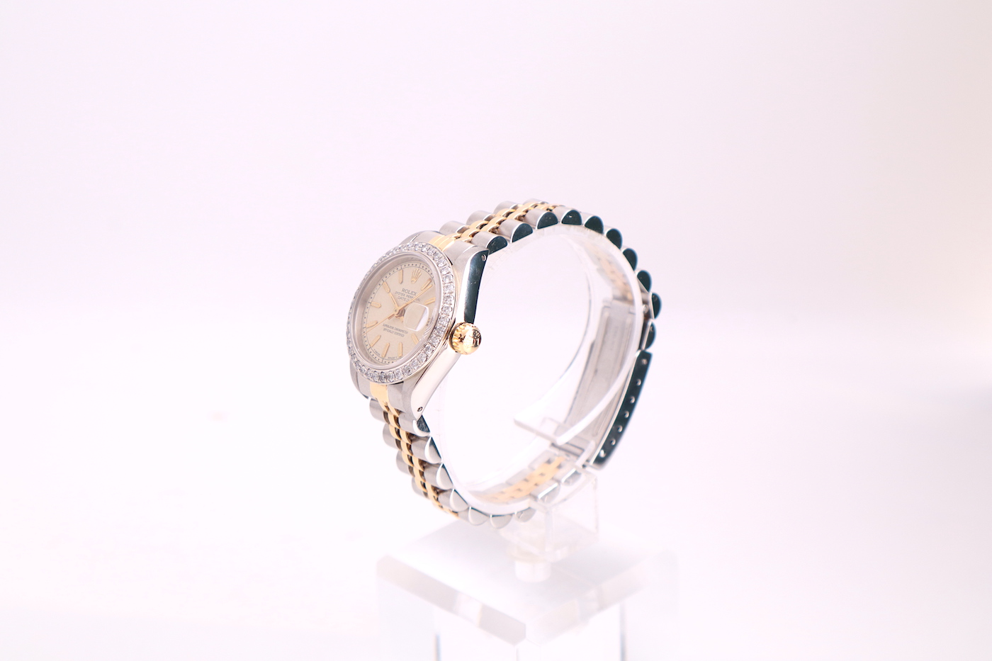 Rolex Datejust 26mm 69173 Bimetal Jubilee Dial Diamond Bezel Women's Watch - Image 4