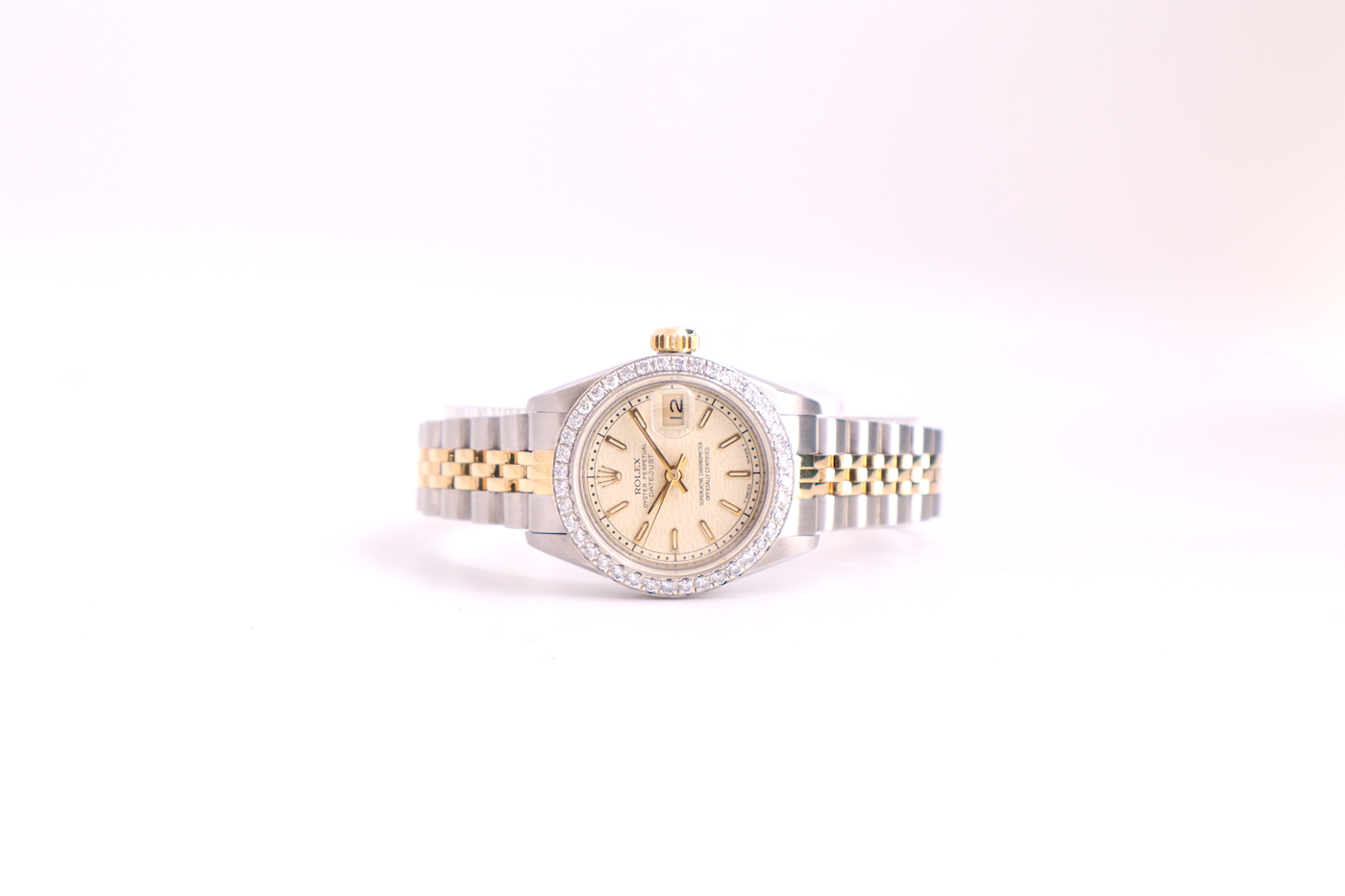 Rolex Datejust 26mm 69173 Bimetal Jubilee Dial Diamond Bezel Women's Watch - Image 10