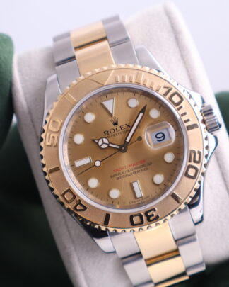 Rolex Yacht Master 40mm Steel & Gold with Gold Dial Automatic Men's Watch