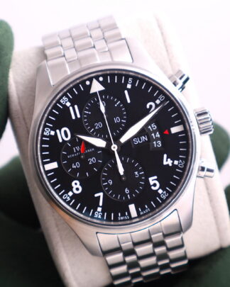 IWC Pilot Spitfire Fliegeruhr IW377701 Chronograph Automatic 43mm Men's Watch