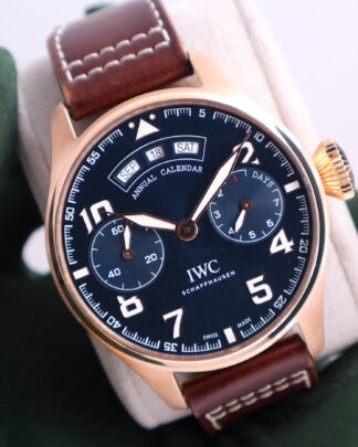 IWC Big Pilot Annual Calendar Le Petit Prince 18K Rose Gold Automatic Men Watch