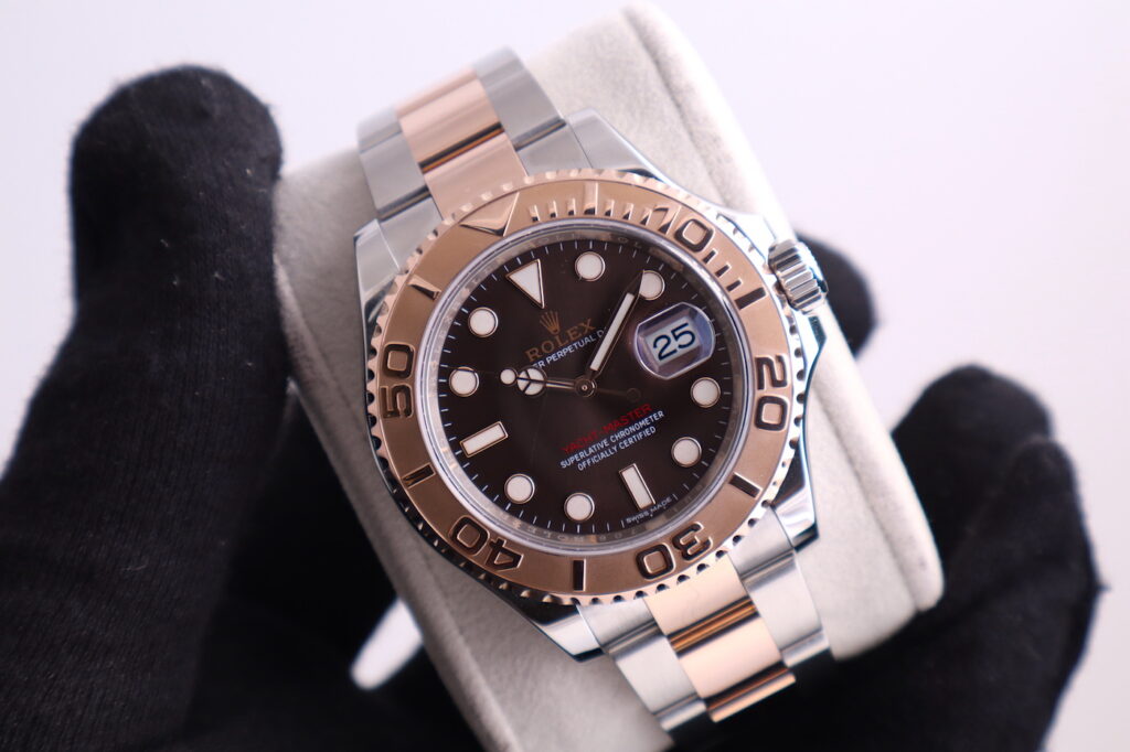Rolex Yacht Master Steel & Rose Gold 116621 Chocolate Dial 40mm Men's Watch