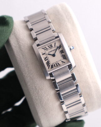 Cartier Tank Francaise 2384 Quartz 20 mm Steel Women's Watch