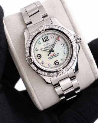 Breitling Colt Lady Mother of Pearl Diamond Dial Quartz 33.5mm Women's Watch